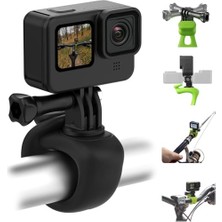 Kazan Hobi 360 Kamera Esnek Tüp Dağı Bisiklet Motosiklet Gidon Rulo Bar Olta Kamışı Kayak Tutucu Aksesuarları Gopro Max Hero 12 11 10 9 INSTA360 Ace Pro X3 Git 3 Djı Eylem 3 4 Osmo Cep 3