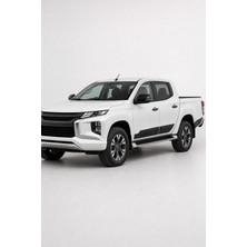 Trobus Mitsubishi L200 2019 ve Sonrası Uyumlu Yarasa Model Kapı Dodiği Abs Mat Siyah