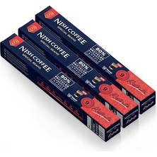 Kazan Hobi Coffee Kapsül Kahve 10 Ristretto 3'lü Set (Nespresso Uyumlu) - 30 Adet