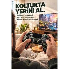 Rabera Tech Kablosuz Oyun Kolu Çift Motor Titreşimli USB Şarjlı Çift Analog Gamepad
