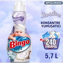 Kazan Hobi Soft Konsantre Çamaşır Yumuşatıcısı Sensitive 1440 ml x 4 Adet