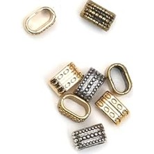 Kazan Hobi 5X10 mm Farklı Desenli ve Renkli Deri Bileklik Ara (Köprü) Aparatı