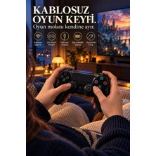 Rabera Tech Kablosuz Oyun Kolu Çift Motor Titreşimli USB Şarjlı Çift Analog Gamepad