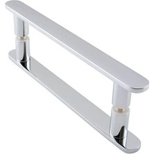 Kazan Hobi Metal Zamak Krom Parlak Cam Kapı Kulp 16 cm Lik