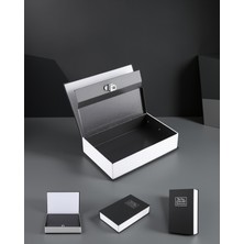 Kitap Görünümlü Kilitli Mini Çelik Kasa 18,5 x 11,5 x 5,6 cm