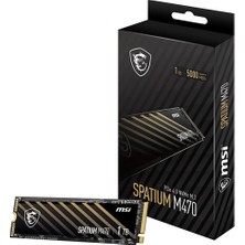 MSI Msı 1tb Spatıum M470 Pro 6000- 4500MB/S M2 Nvme Gen4 Disk