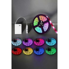 Ersert Kumandalı 5m Rgb LED Işık Şeridi Her Ortam Için