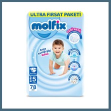 Agc Uygun Sepet Bebek Bezi Ultra Fırsat Paketi 5 Beden 11-18 kg 78 Adet Agc