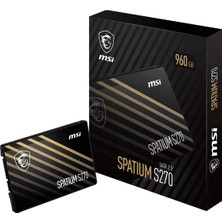 MSI Msı SSD Spatıum S270 Sata 2.5 960GB