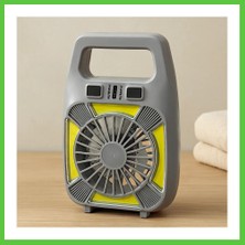 Bezos USB Şarjlı 2in1 Mini Fan ve Fener 10W ? 2 Kademe, Su Geçirmez, Taşınabilir Vengners