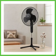 Bezos 16\" (41 Cm) Teleskopik Katlanır Ayaklı Vantilatör - Metal Kafes, 3 Kademe Vengners