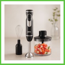 Bezos El Blender Seti 700 ml Paslanmaz Çelik Bıçak 2 Hız Vengners