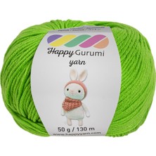 Vera Concept Store Gurumi Amigurumi Örgü Ipi 50GR 130MT Neon Yeşil | Yumuşak ve Orta Kalınlıkta Yapı