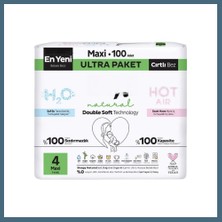 Agc Uygun Sepet Natural Double Soft Bebek Bezi Ultra Paket 4 Beden 100 Adet Agc