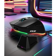 Vera Concept Store WD139 Manyetik Şarjlı Bt+2.4ghz 1600DPI Ultra Hafif Şarjlı Kablosuz Oyuncu Mouse Oyuncu Faresi Siyah