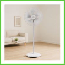 Bezos Ayaklı Vantilatör 5 Kanat 18'' (Yaklaşık 45 Cm) Sessiz 3 Kademe 140 cm Vengners