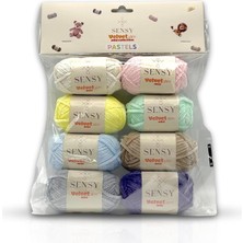 Vera Concept Store Slim Mini Paket Örgü Ipliği Kadife Ipliği Amigurumi Ipliği Set Pastels