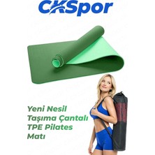 Vera Concept Store 6 mm Tpe Kaymaz Pilates Yoga Matı, 180X60 Cm, Taşıma Çantalı, Yeşil