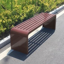 Vera Concept Store Bank, Dış Mekan Bahçe Tezgahı, Balkon ve Sundurma Için Metal Veranda Tezgahı, Tüm Hava Koşullarına Uygun 650 Lbs Kapasiteli Park Tezgahı Kahverengi 99