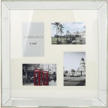 Vera Concept Store Kenarları Aynalı Çoklu Kare Dekoratif Çerçeve 10X15 cm