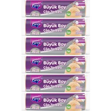 Vera Concept Store Büzgülü 10'lu Çöp Torbası Vanilya Kokulu Büyük Boy 65 x 70 cm Altılı Paket