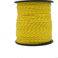 Vera Concept Store Bileklik,outdoor 4 mm Reflektörlü Paracord Ip No:48 30 Metre Sarı