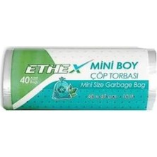 Vera Concept Store Ethex Mini Çöp Torbası 40X47 cm 40 Lı (10 Lt) Beyaz 1 Paket