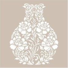 Vera Concept Store Çiçek Vazo Model AS481 A4 Stencil Çok Renkli Tek Ebat