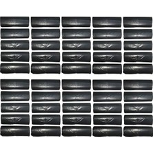 Vera Concept Store Büyük Boy Çöp Poşeti 65X80 cm 50 Lt 10'lu Rulo 50 Paket Siyah
