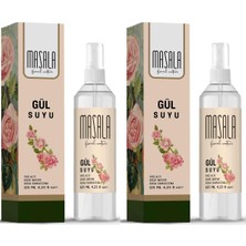 Vera Concept Store Masala 2 Adet Saf Gül Suyu 125 ML%100 Doğal Yağlı Hidrosol - Tonik Rose Floral Water Hydrosol Tonic