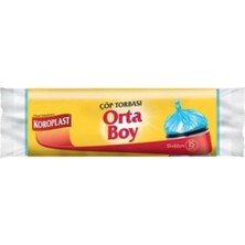 Vera Concept Store Güçlü Orta Boy Çöp Poşeti, 55X60 Cm, 15'li, 3 Paket