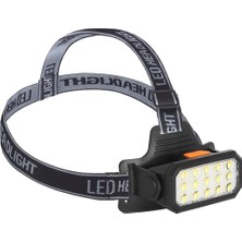 TCX Çok Modlu Güçlü 15 LED Kafa Lambası Sarı Beyaz Işık 7,5 cm