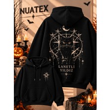 Nuatex Cadılar Bayramı Halloween 3 Iplik Şardonlu Regular Kalıp Sweatshirt Kanguru Cepli Hoodie Serisi