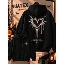 Nuatex Cadılar Bayramı Halloween 3 Iplik Şardonlu Regular Kalıp Sweatshirt Kanguru Cepli Hoodie Serisi