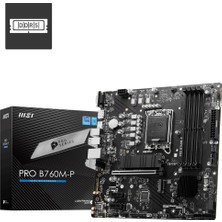 MSI Msı Pro B760M-P Ddr5 Soket 1700 6800(OC)