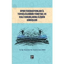 Gazi Kitabevi Spor Federasyonları Il Temsilcilerinin Yönetsel ve Mali Sorunlarına Ilişkin Görüşleri