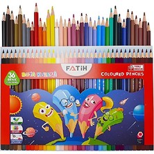 Fatih Kuruboya Kalemi 36 Renk Tam Boy 6'lı Paket