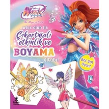 Doğan Çocuk Winx Club ile Çıkartmalı Etkinlik ve Boyama Kitabı  (Ciltli)