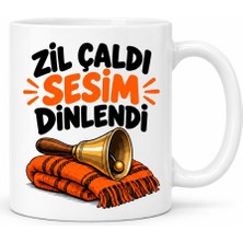 Agc Uygun Sepet Öğretmen Zili Tasarımlı Porselen Kupa - Model 830 Agc