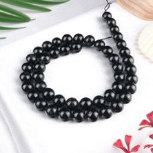 Moony Stone Siyah Turmalin Doğal Taş Dizi (8mm)