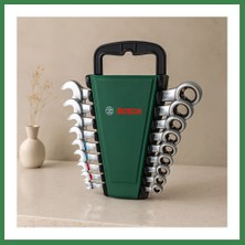 Bezos 8 Parça 8-19 mm Kombine Anahtar Takımı (Plastik Standlı, Taşıma Aparatlı) BEZOS16