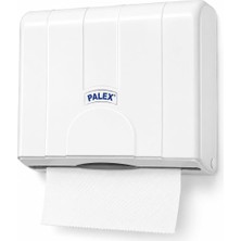 Kawin Alper Banyo Z-Fold Kağıt Havlu Dispenseri, Beyaz Plastik Duvara Monte Z Katlı Kağıt Havlu Aparatı, Banyo Ofis Wc ve Ortak Kullanım Alanları Için Hijyenik Kağıt Havluluk 25 x 21 x 10 cm