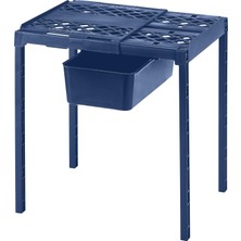 Kawin Lockermate Ayarlanabilir Raf Dolap Rafı ve Düzenleyici, Dolabınıza Uyacak Şekilde Uzatılır, Kullanımı Kolay, Okul, Iş, Spor Salonu Için Uygun, Saklama Çekmecesi Dahil, Mavi (5025-NVY)