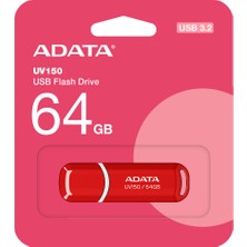 Adata UV150 64GB Usb3.2 Red AUV150-64G-RRD