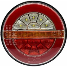 Wolfram Hamburger Stop Lambası 10/30V – Neon LED 4 Fonksiyon Sol E9 Belgeli – 40130