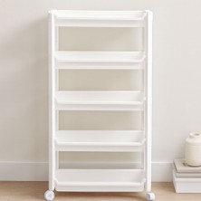 MiraLive 5 Katlı Tekerlekli Sepet Organizer Raf Ünitesi 465X145X850 mm