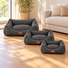 MiraLive Kedi Köpek Yatağı Ekonomik Yatak · Antrasit · Xl · 95 × 69 × 26 cm