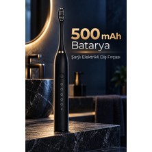 MiraLive Siyah Şarjlı Elektrikli Diş Fırçası 6 Modlu