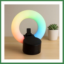 Bezos Bluetooth Mini Hoparlör USB Şarjlı LED Işıklı Telefon Tutucu BEZOS16