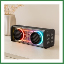 Bezos Taşınabilir Bluetooth Hoparlör 20W USB Şarjlı Işıklı BEZOS16